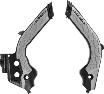 ACERBIS X-Grip Frame Guards - Black/Gray 2733451001