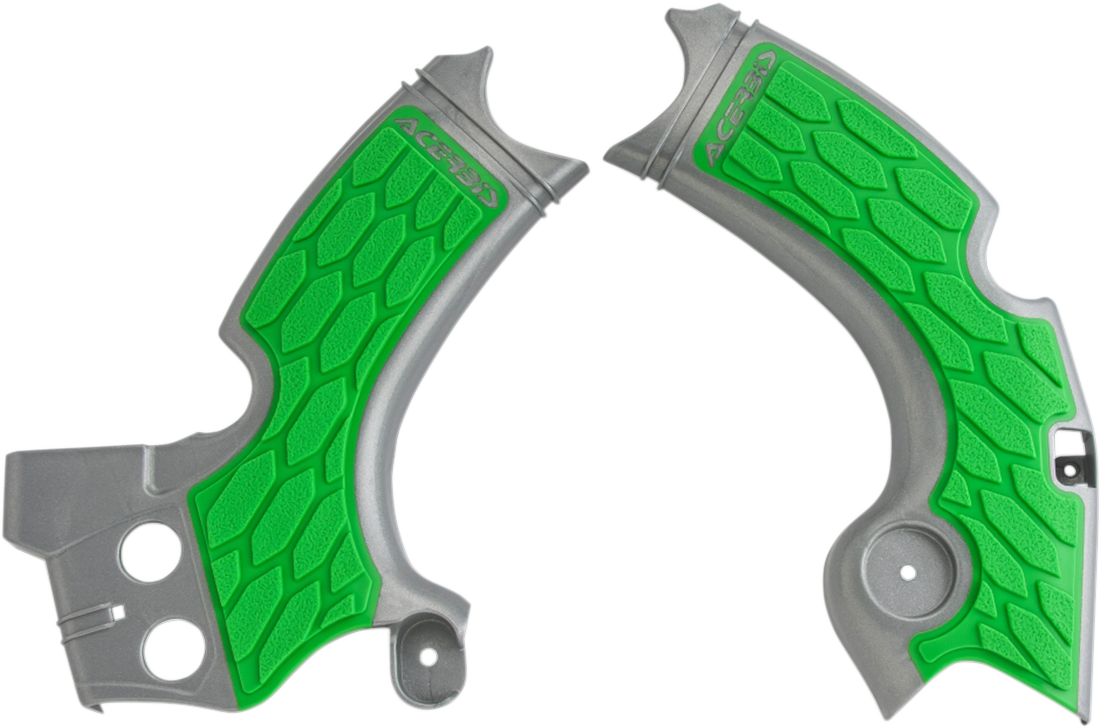 Protectores de bastidor ACERBIS X-Grip - Plata/Verde - KX 250 F 2657591417