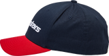 Gorro ALPINESTARS Linear - Azul marino/Rojo - Pequeño/Mediano 1230810057030SM 