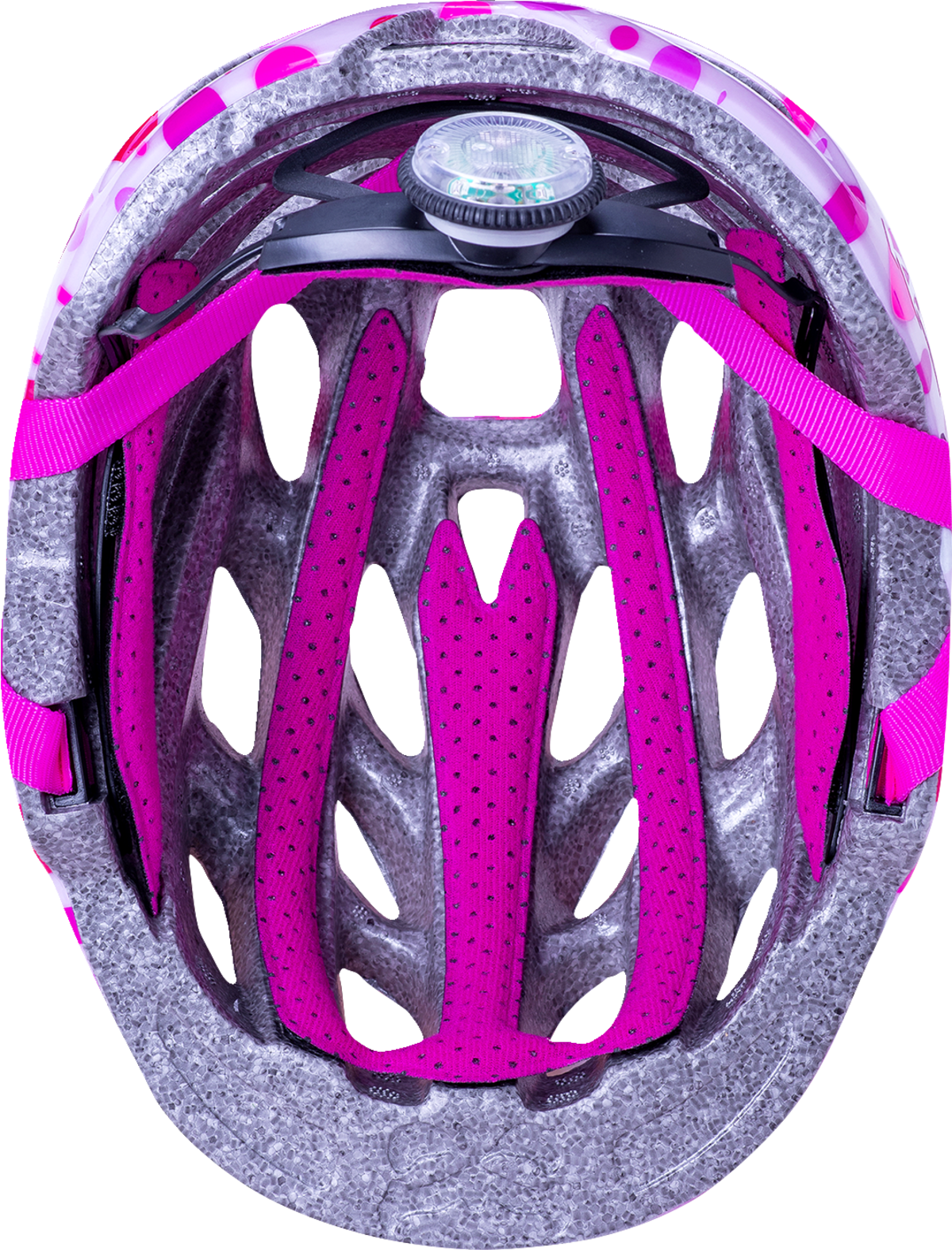 Casco iluminado KALI Child Chakra - Confeti - Rosa brillante - Pequeño 221022125 