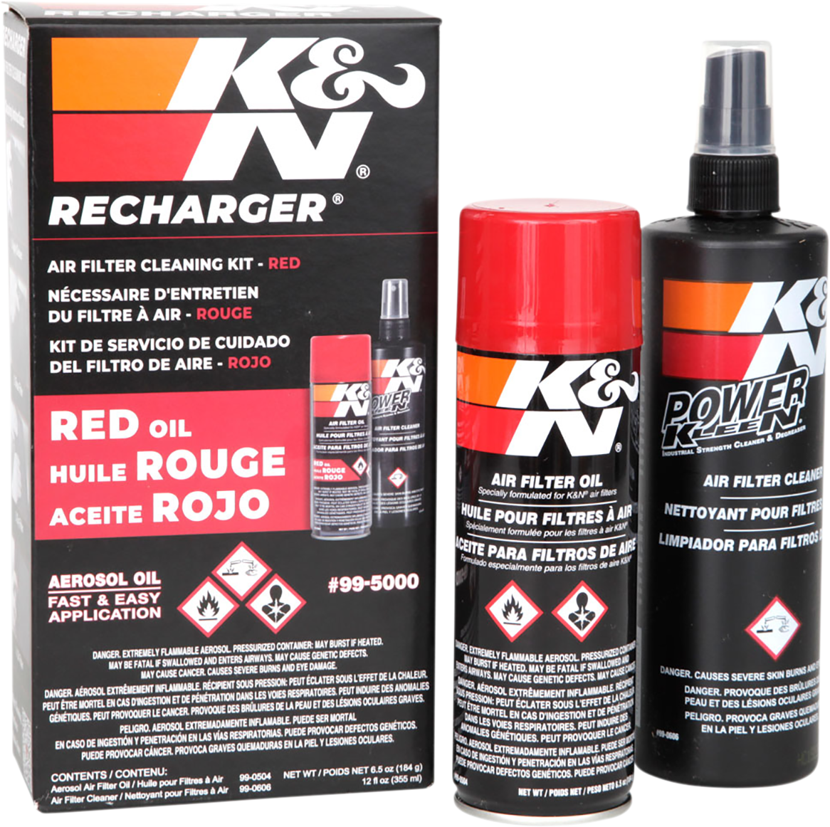 Kit de cuidado del filtro de aire K &amp; N - Aerosol 99-5000 