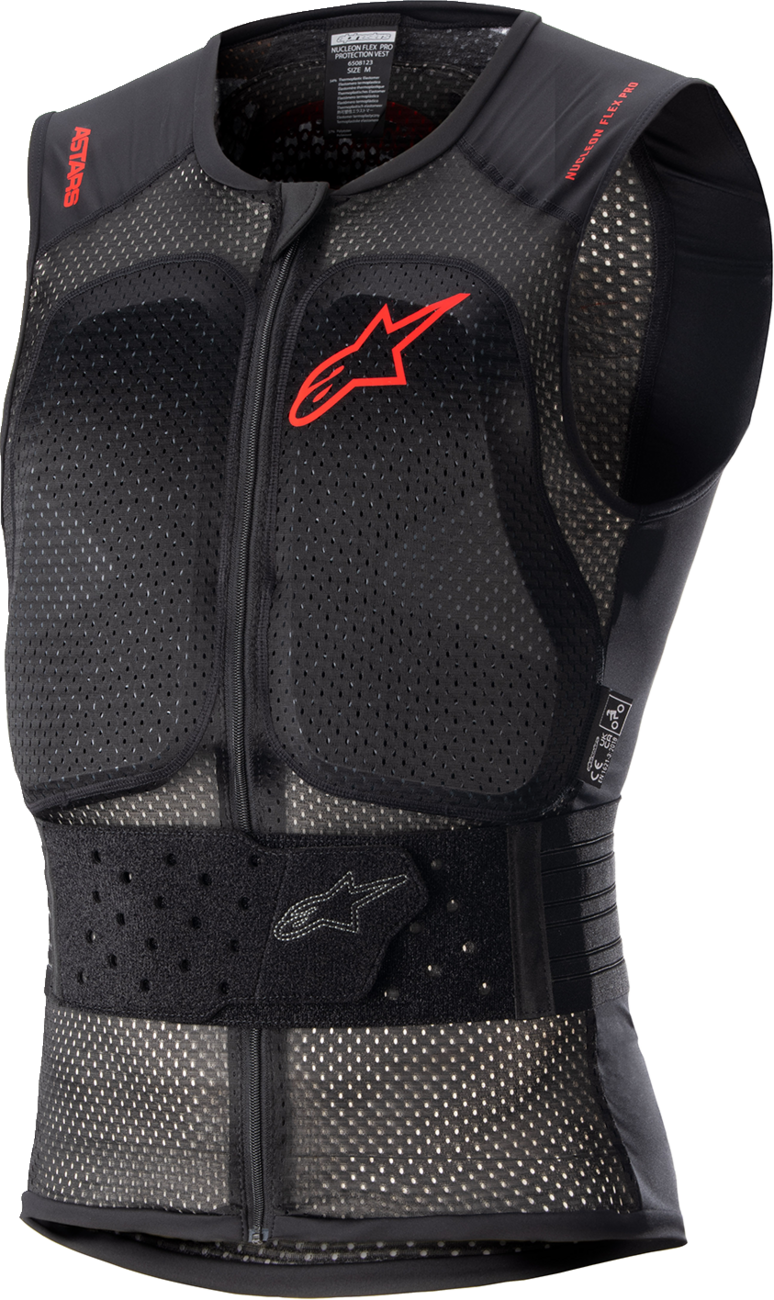 Chaleco de protección ALPINESTARS Nucleon Flex Pro - Negro/Rojo - Mediano 6508123-009-M 