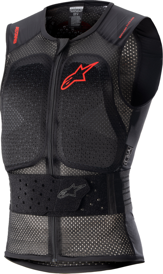 Chaleco de protección ALPINESTARS Nucleon Flex Pro - Negro/Rojo - Mediano 6508123-009-M 