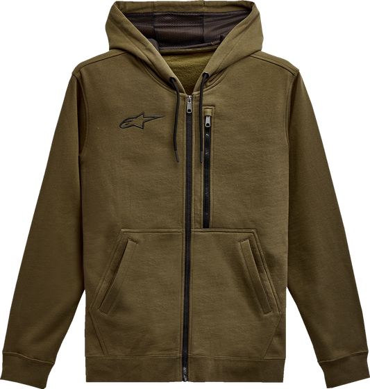 ALPINESTARS Sudadera con capucha asimétrica y cremallera - Militar - XL 121351030690XL 