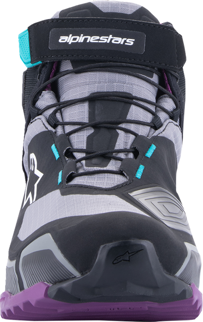 ALPINESTARS Stella CR-X Drystar® Shoes - Black/Gray/Teal/Purple - US 10.5 26115231370105