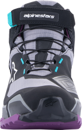ALPINESTARS Stella CR-X Drystar® Shoes - Black/Gray/Teal/Purple - US 6 261152313706