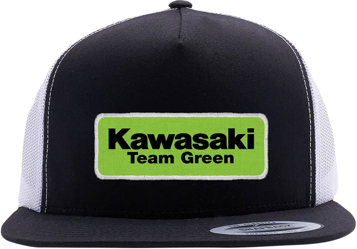 FACTORY EFFEX Kawasaki Team Green Hat - Black/White 22-86102