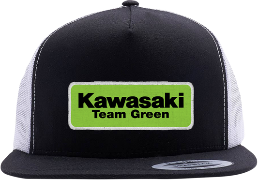 FACTORY EFFEX Kawasaki Team Green Hat - Black/White 22-86102