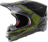 Casco ALPINESTARS Supertech M8 - Triple - MIPS - Plata/Negro/Amarillo Fluo - XL 8301319-1955-XL