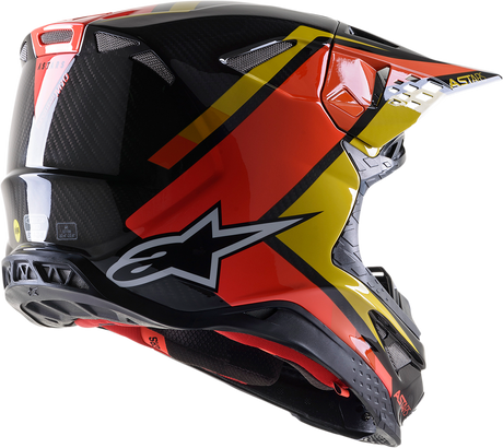 ALPINESTARS Supertech M10 Helmet - Meta 2 - MIPS® - Black/Yellow/Orange - Medium 8300422-1549-MD