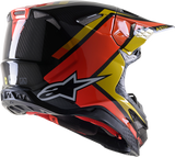 Casco ALPINESTARS Supertech M10 - Meta 2 - MIPS - Negro/Amarillo/Naranja - Pequeño 8300422-1549-SM 