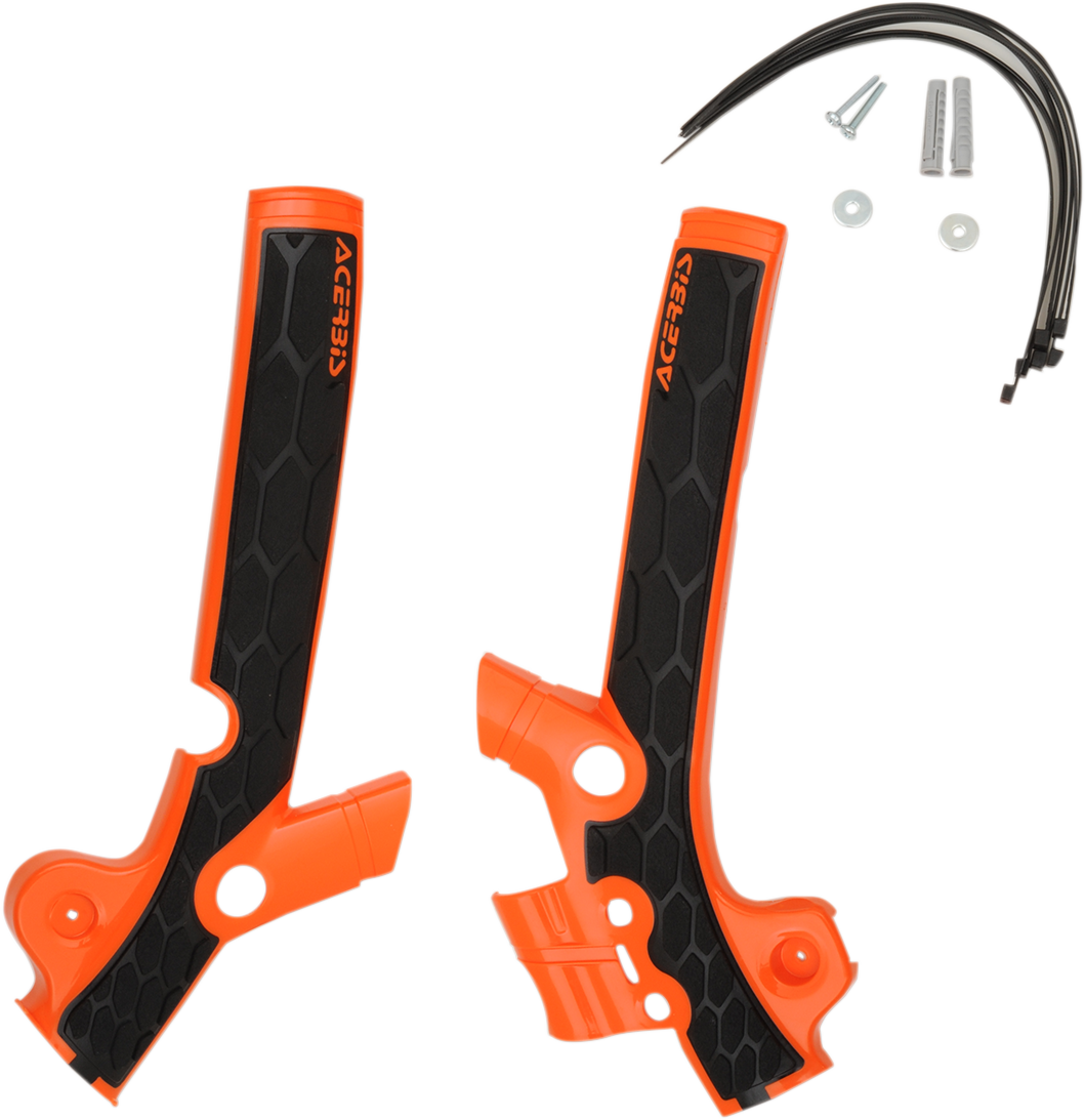 Protectores de bastidor ACERBIS X-Grip - Naranja/Negro - Husqvarna | ktm 2449525225