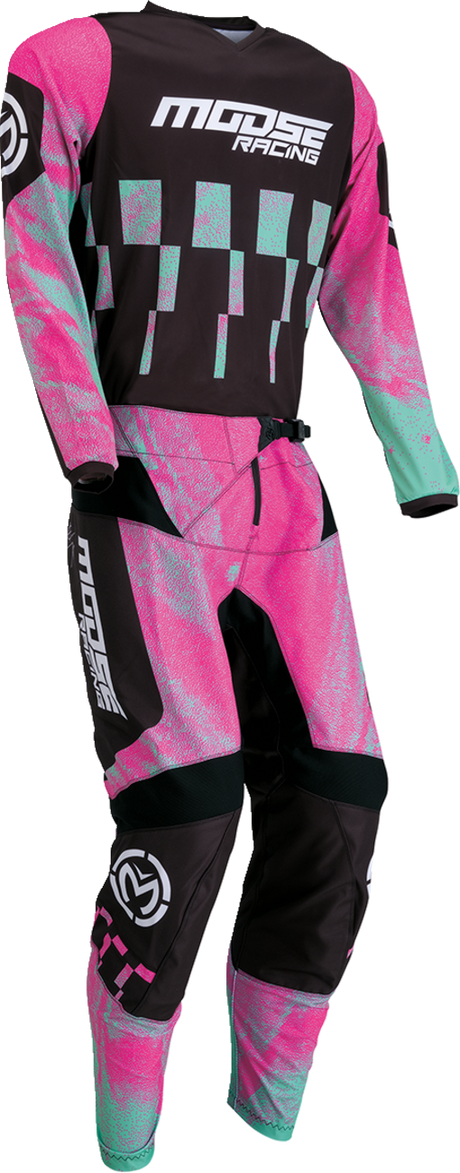 MOOSE RACING Qualifier Jersey - Pink/Teal - 3XL 2910-7523