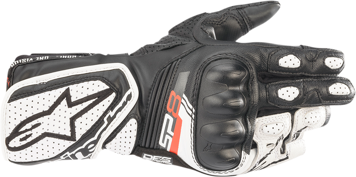 Guantes ALPINESTARS Stella SP-8 V3 - Negro/Blanco - Grande 3518321-12-L