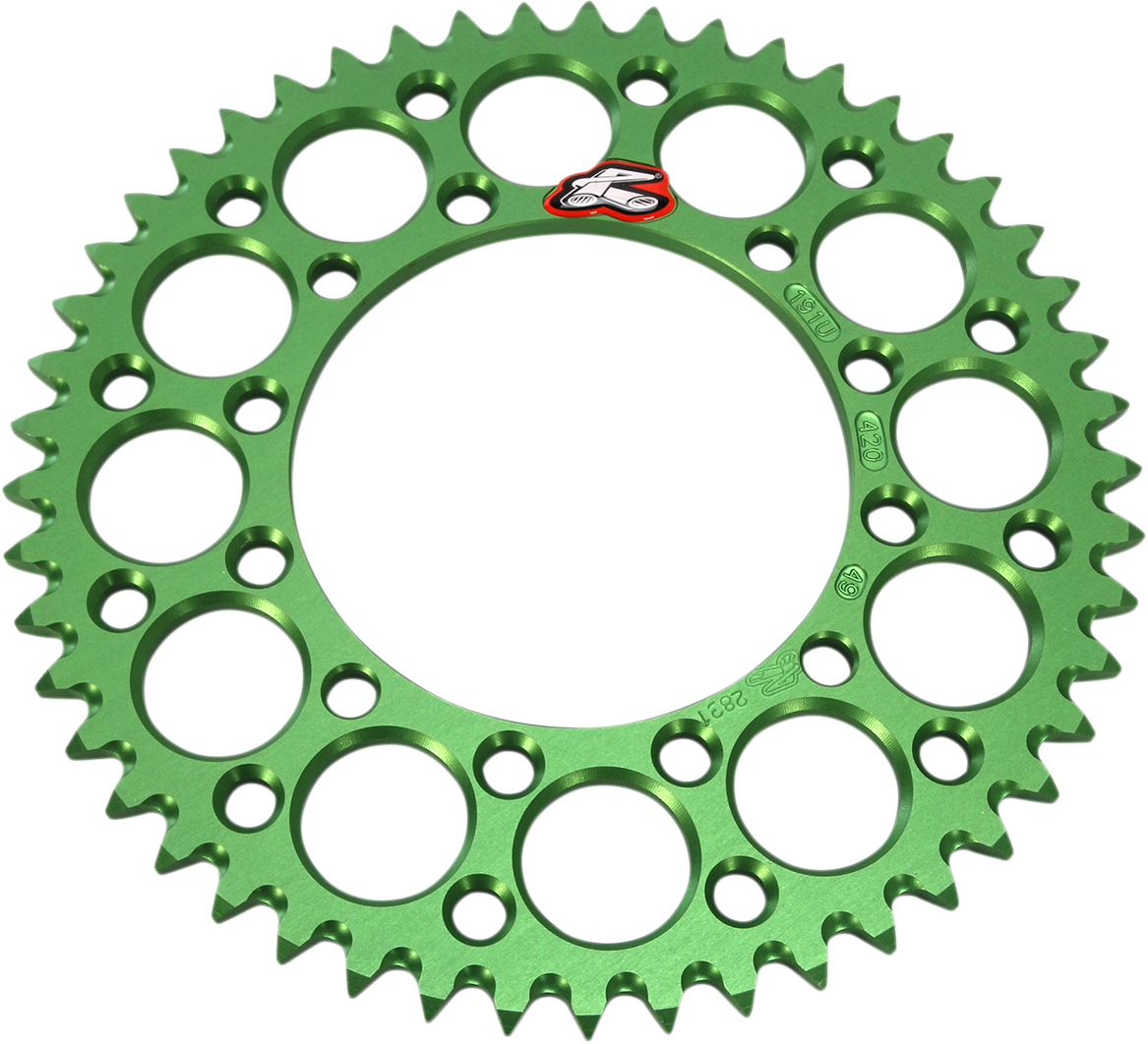 RENTHAL Sprocket - Kawasaki - Green - 49 Tooth 191U-420-49GEGN