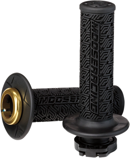 MOOSE RACING Grips - Lock-On - Black/Gold B36MRB-D