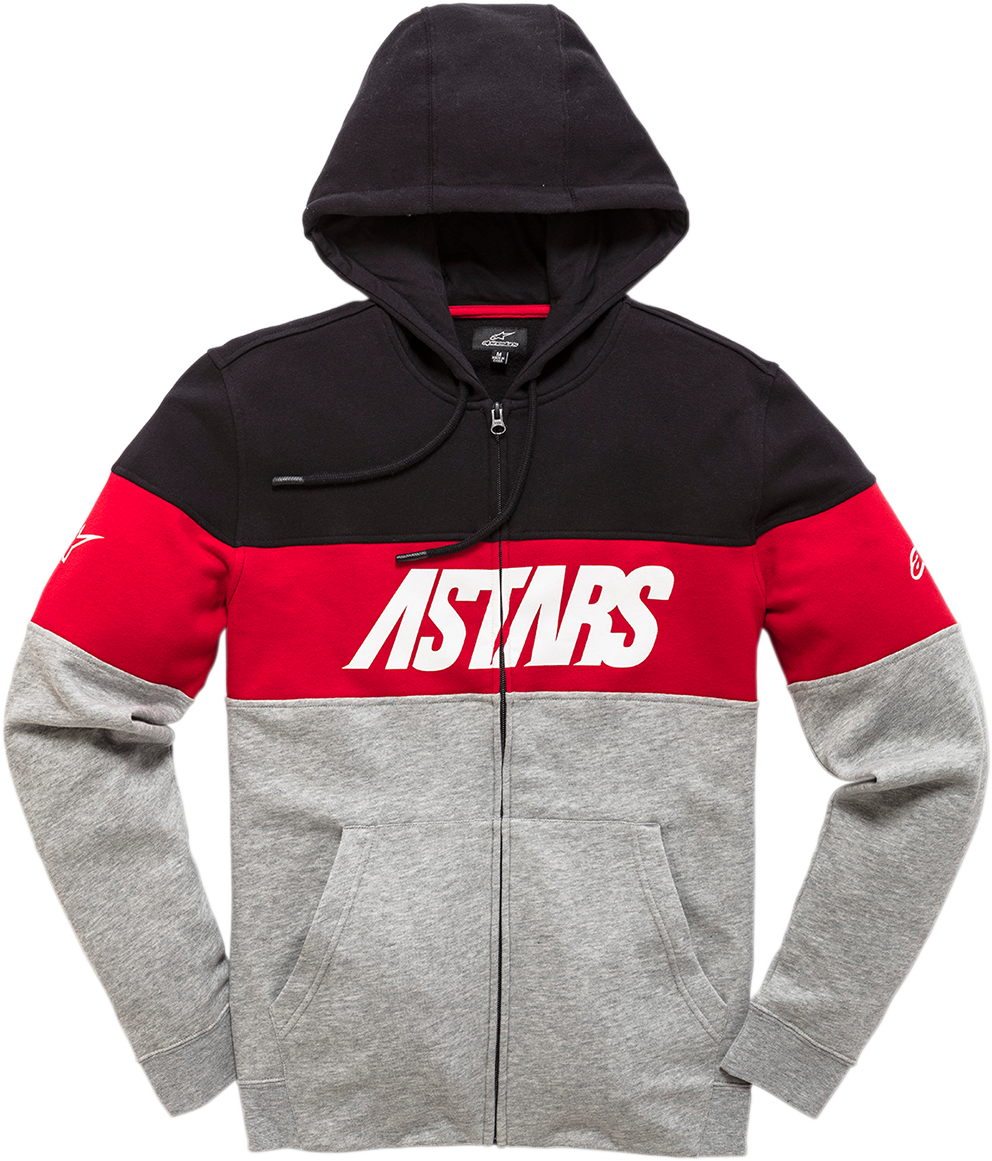 ALPINESTARS Grupo Zip Hoodie - Black/Heather Gray - Large 1210533001028L