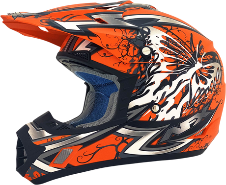 AFX FX-17Y Helmet - Butterfly - Matte Orange - Small 0111-1381