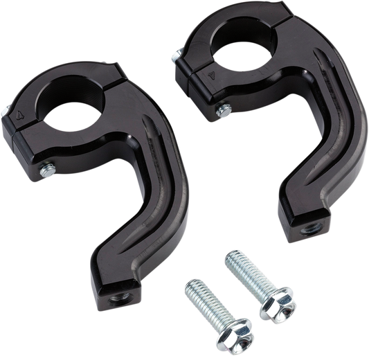 MOOSE RACING Handguard Clamp - Contour - Pro Taper - Black 50-214B