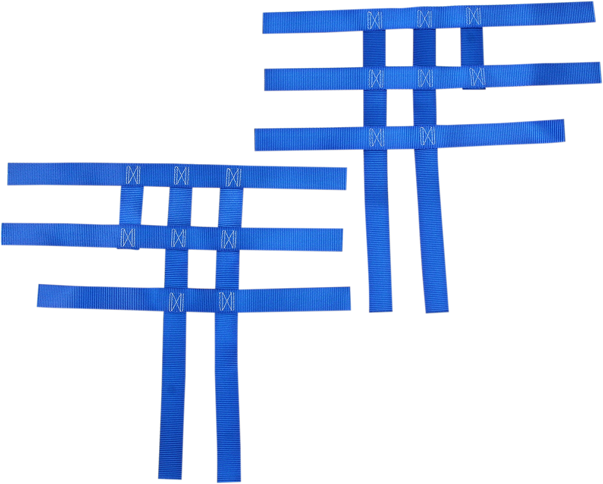 MOTORSPORT PRODUCTS Nerf Bar Net - Blue - Yamaha/Honda 81-0304