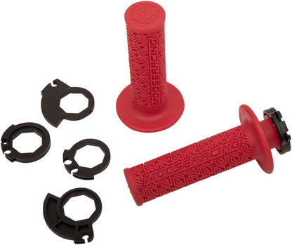 MOOSE RACING Grips - Lock-On - Red/Gold B36MRR-D