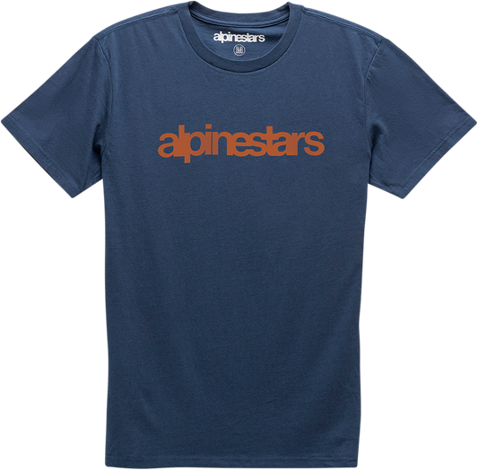 ALPINESTARS Heritage Word T-Shirt - Navy/Red - Large 1210730067030L