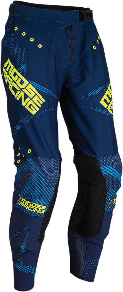 MOOSE RACING Agroid Pants - Navy/Hi-Vis - 32 2901-9250