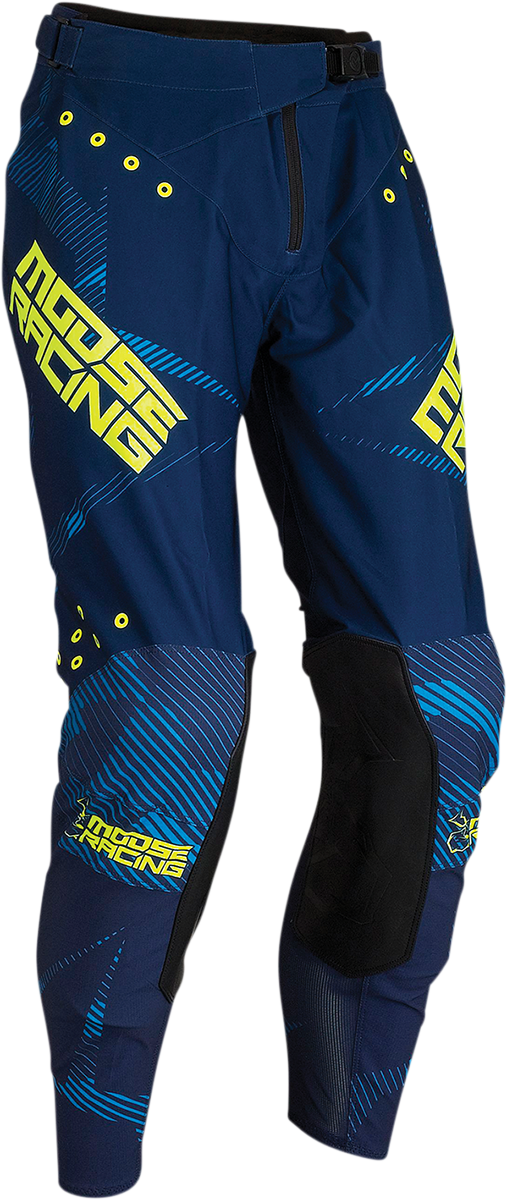 MOOSE RACING Agroid Pants - Navy/Hi-Vis - 32 2901-9250