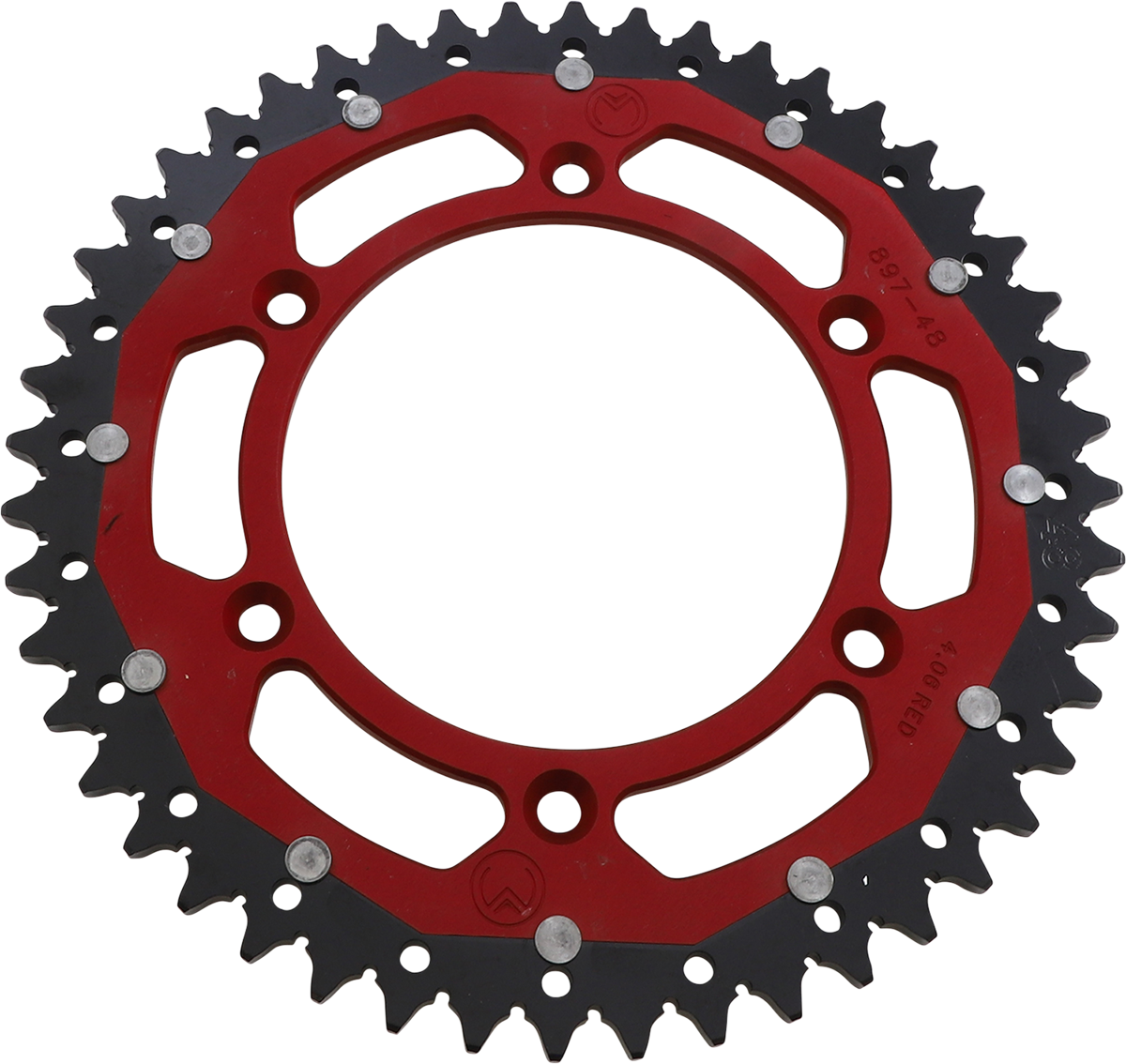 MOOSE RACING Dual Sprocket - Red - 48 Tooth 1210-897-48-13X