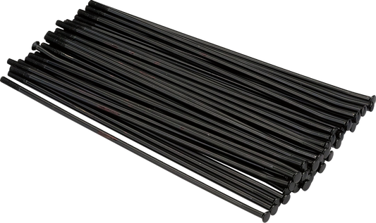 MOOSE RACING MX1 Spoke Set - Stainless Steel - Rear - Black - 19" 24-309-BK