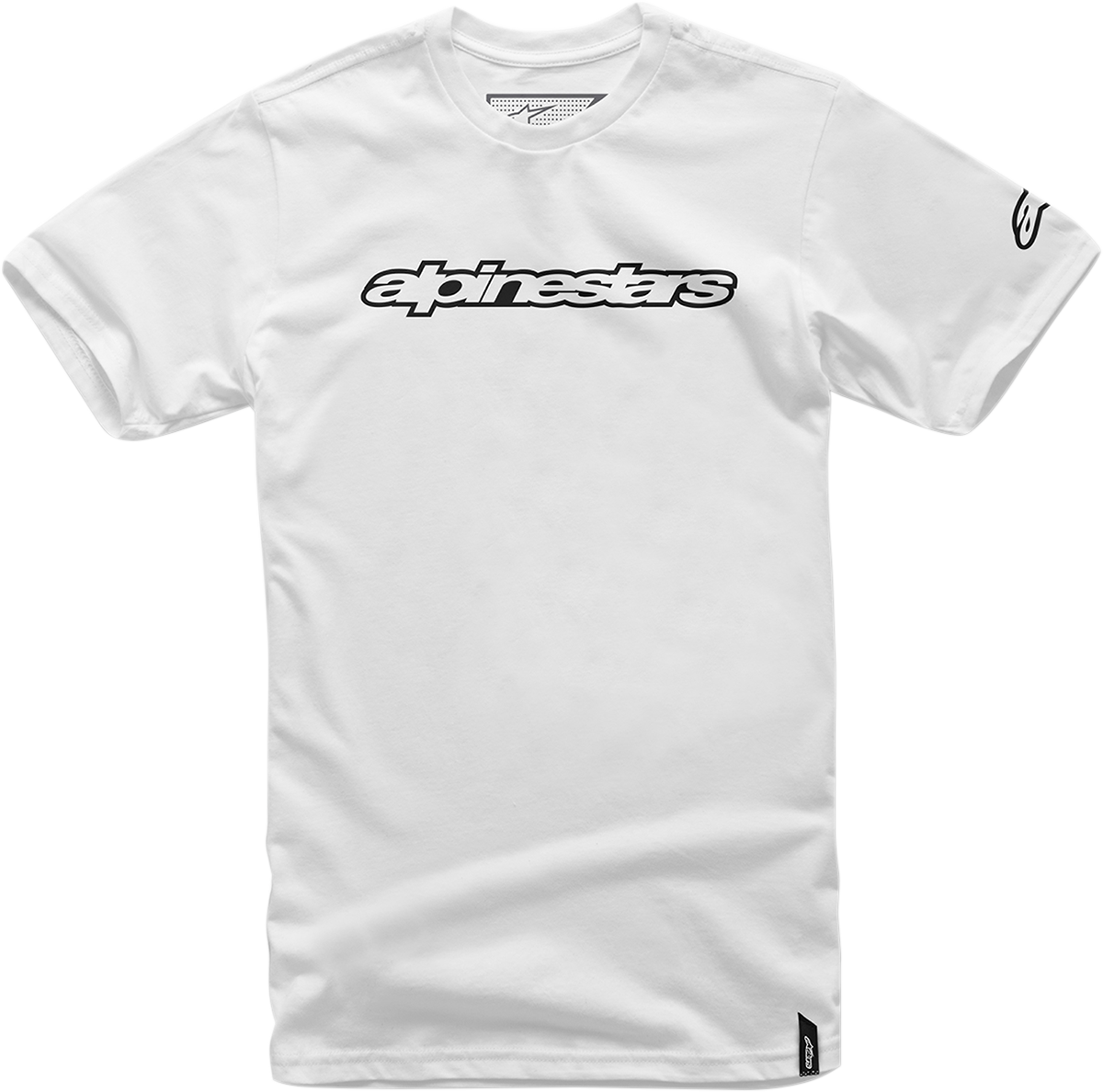 ALPINESTARS Wordmark T-Shirt - White/Black - 2XL 10367201520102X