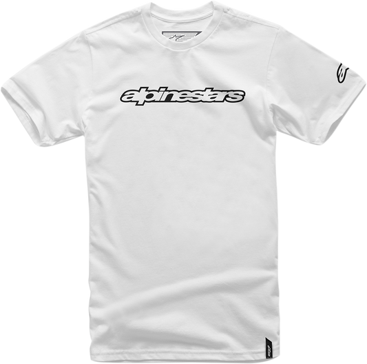 ALPINESTARS Wordmark T-Shirt - White/Black - 2XL 10367201520102X