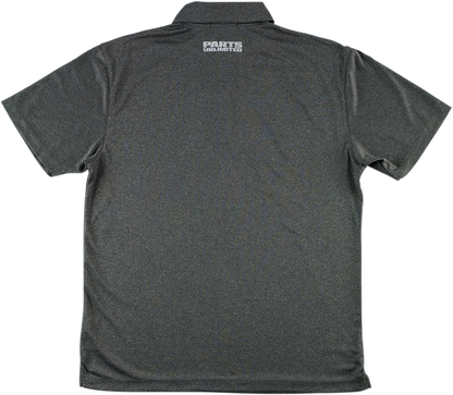 MOOSE RACING Polo Shirt - Heather Charcoal - Large 3040-2656