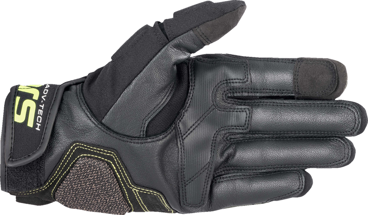 ALPINESTARS Halo Gloves - Forest Black/Fluo Yellow - Small 3504822-6085-S