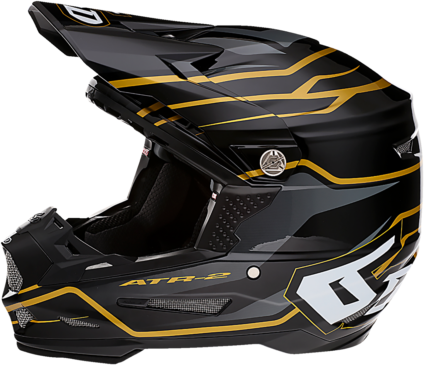 6D ATR-2 Helmet - Phase - Black/Gold - 2XL 12-2809