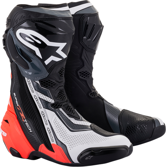 ALPINESTARS Supertech V Boots - Black/Red/White/Gray - US 9.5 / EU 44 2220121-1329-44