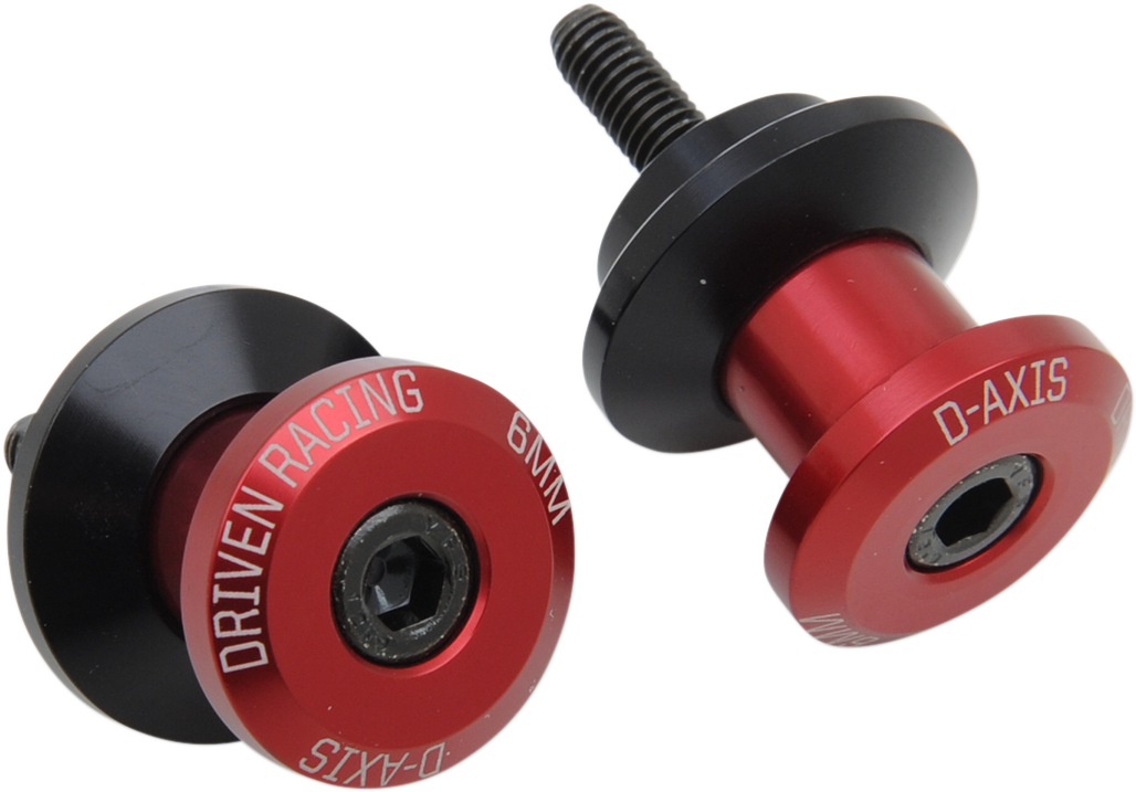 Carretes de eje D DRIVEN RACING - Rojo - 6 mm DXS-6 RD 