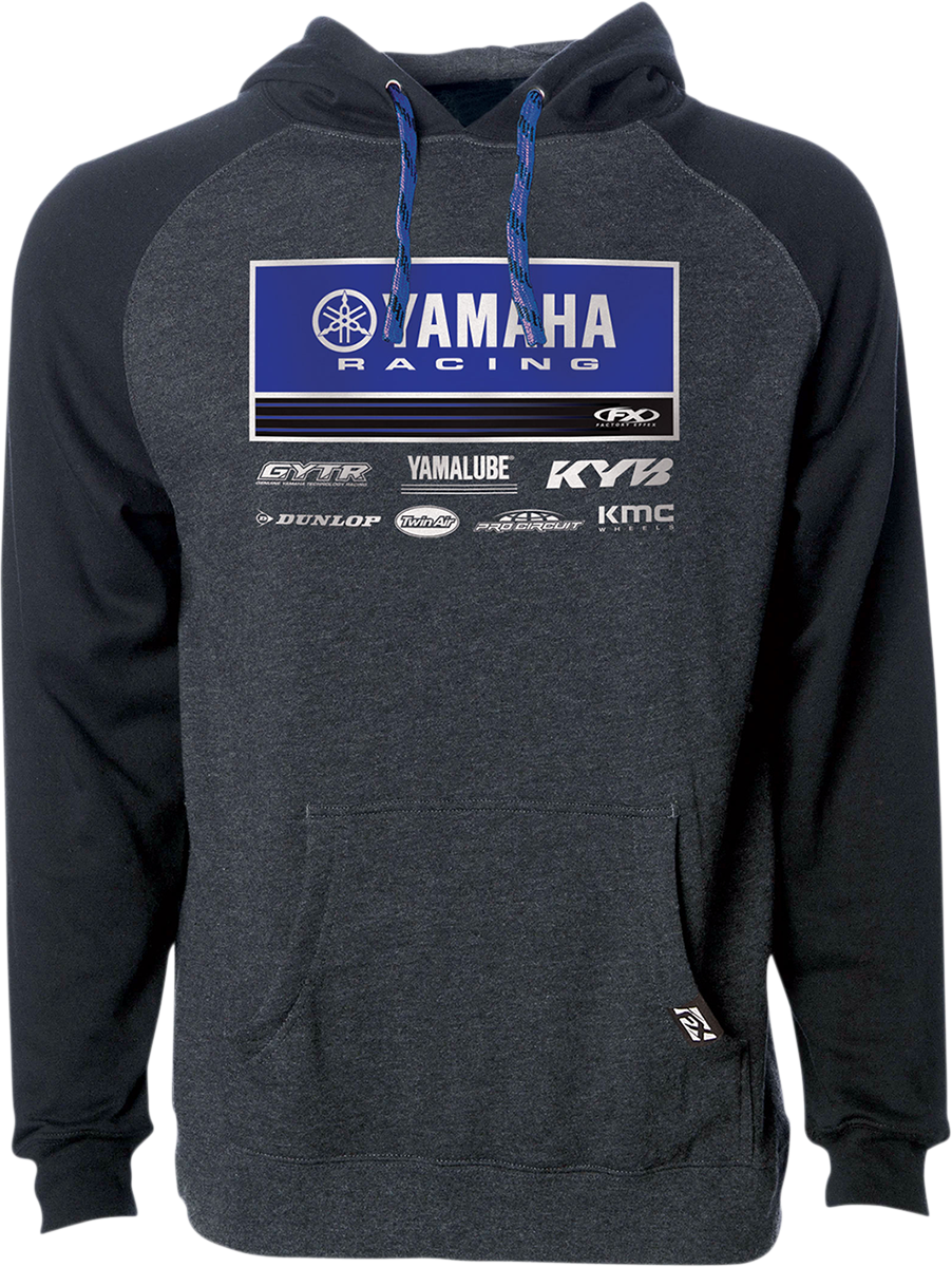 FACTORY EFFEX Yamaha 21 Racewear Hoodie - Charcoal/Black - 2XL 24-88228