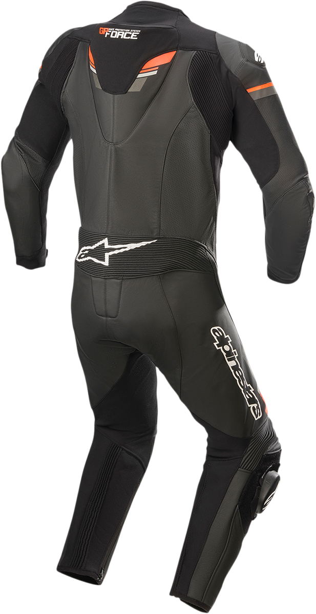 ALPINESTARS GP Force Chaser 1-Piece Leather Suit - Black/Red Fluorescent - US 54 / EU 64 3150321-1030-64