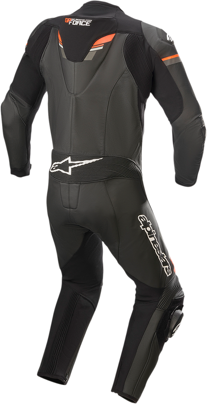 ALPINESTARS GP Force Chaser 1-Piece Leather Suit - Black/Red Fluorescent - US 54 / EU 64 3150321-1030-64