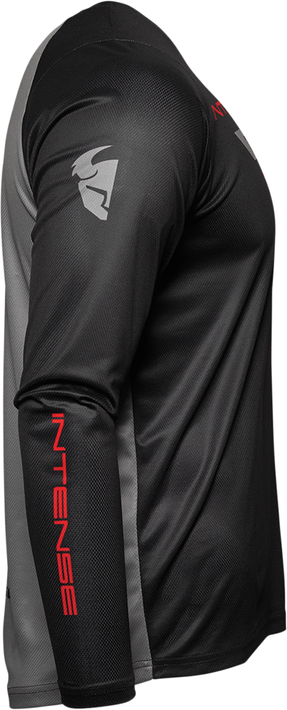 THOR Intense Jersey - Long-Sleeve - Black/Gray - Large 5120-0065