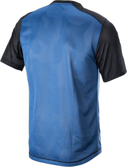 ALPINESTARS Alps 4.0 V2 Jersey - Short-Sleeve - Blue/Black/Silver - XL 1765922-7318-XL