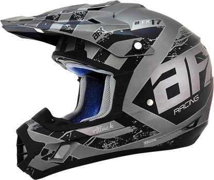 AFX FX-17 Helmet - Attack - Frost Gray/Matte Black - XL 0110-7140
