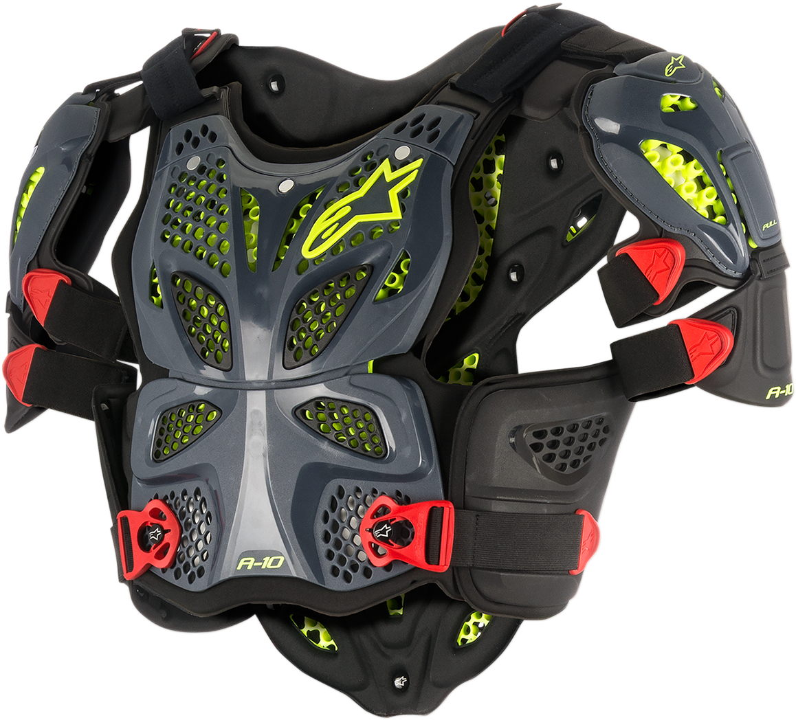 ALPINESTARS A-10 Full Chest Protector - Black/Red - XS/S 6700517-1431-XS