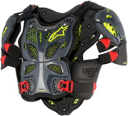 ALPINESTARS A-10 Full Chest Protector - Black/Red - XS/S 6700517-1431-XS