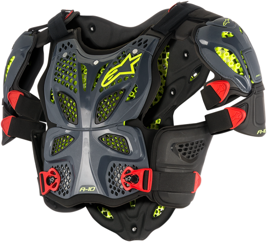 ALPINESTARS A-10 Full Chest Protector - Black/Red - XS/S 6700517-1431-XS