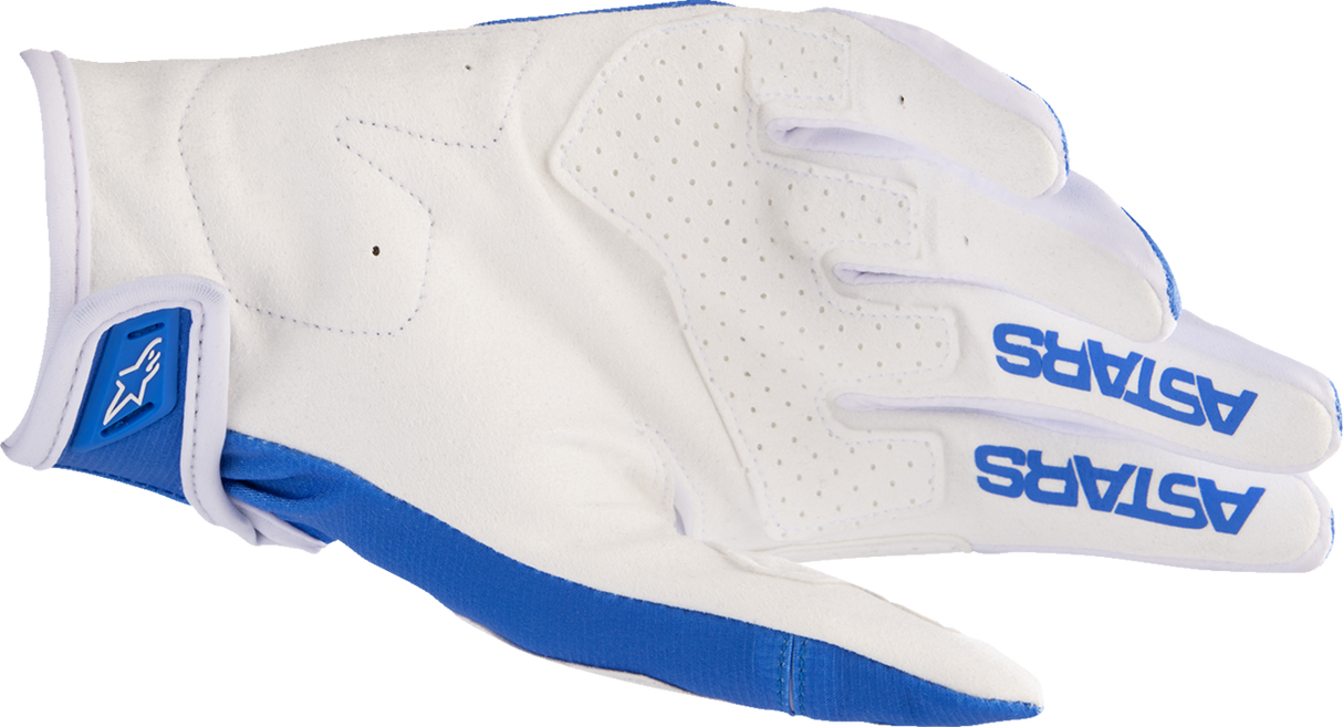 ALPINESTARS Techstar Gloves - UCLA Blue/Rushed Gold - 2XL 3561023-7265-2X