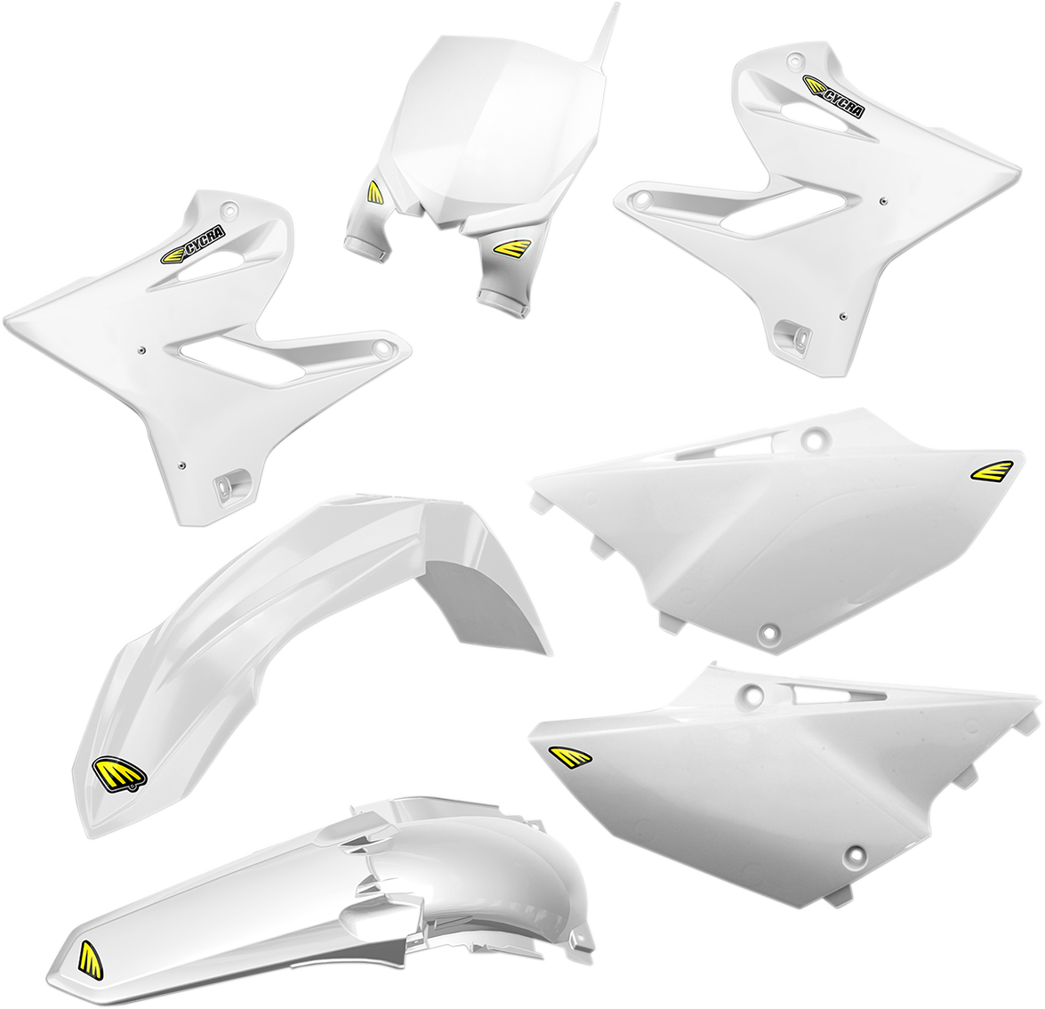 CYCRA Body Kit - Powerflow - White FORK GUARDS NOT INCLUDED 1CYC-9316-42