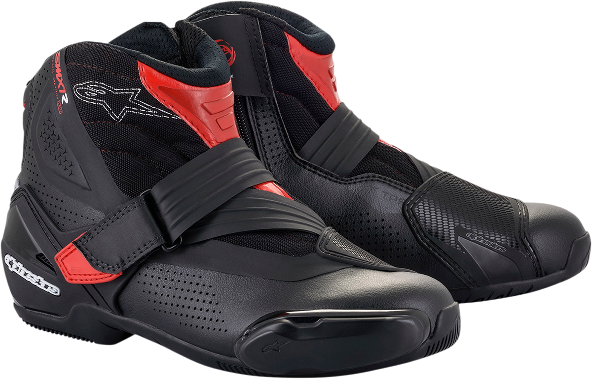 ALPINESTARS SMX1-R V2 Boots - Black/Red - US 12.5 / EU 48 2224021-13-48