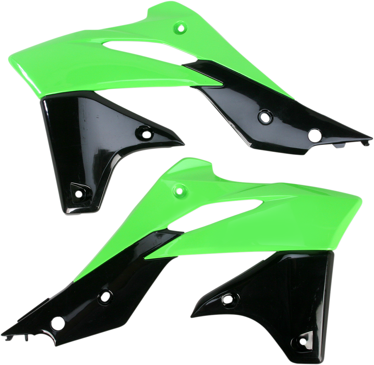 ACERBIS Radiator Shrouds - Green/Black 2314161089